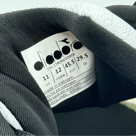 Diadora Mythos Blueshield Volo 3 White Yellow Fluorescent Sneakers Men’s Size 12 - Picture 7 of 8